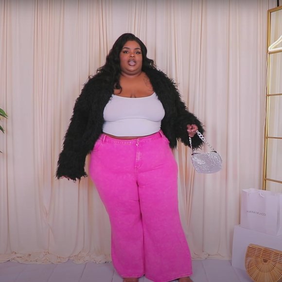 SI. Pink Washed Flare Leg Jean - Picture 2 of 2